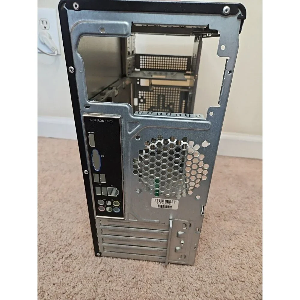 Empty Dell Inspiron 570 Computer Tower Gaming Case